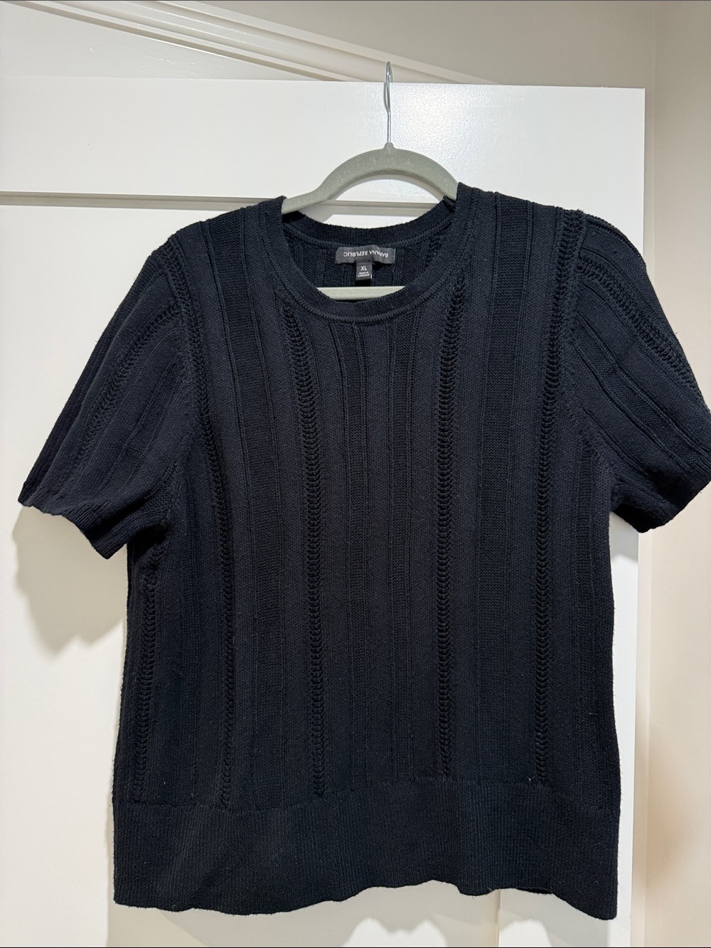 Banana Republic Black Short Sleeve Knit Tee